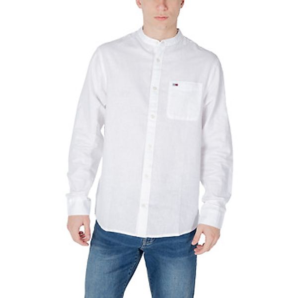 Tommy Jeans Langarmhemd TJM LINEN MIX BAND COLLAR SHIRT günstig online kaufen