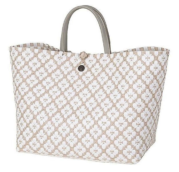 Handed By Einkaufskorb Handed By Shopper Motif Pale Grey With White Pattern günstig online kaufen