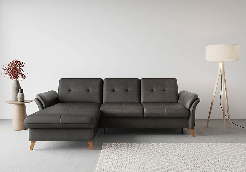 sit&more Ecksofa "Göteborg" Sitztiefenverstellung und Federkern, wahlweise günstig online kaufen