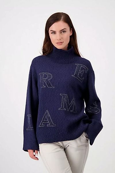 Monari Rundhalspullover "Pullover Schmuckbuchstaben" günstig online kaufen