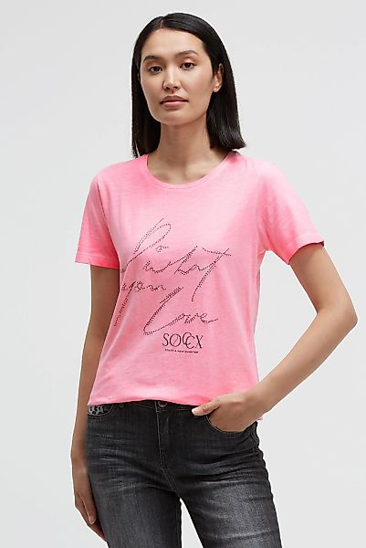 SOCCX Rundhalsshirt aus Baumwolle günstig online kaufen