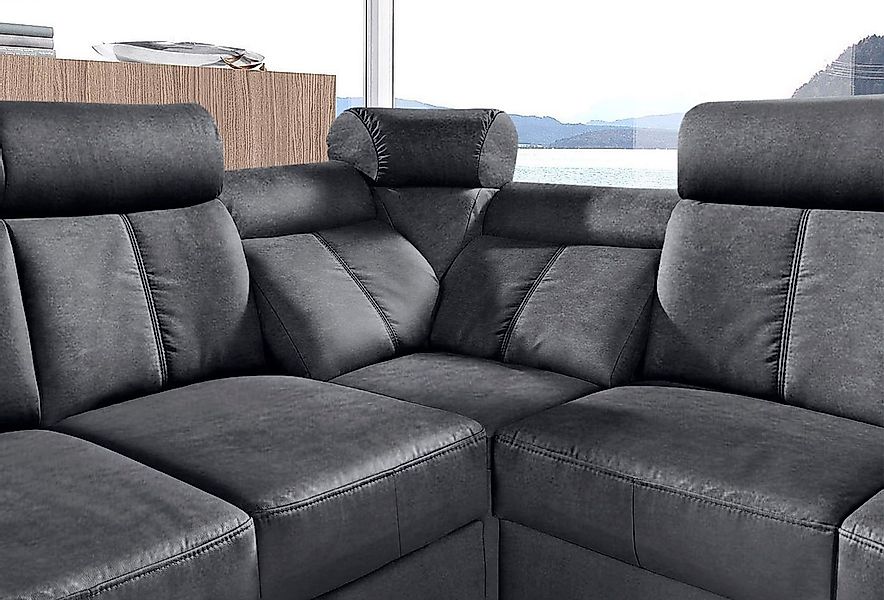 sit&more Ecksofa »Basel L-Form«, wahlweise mit Relaxfunktion günstig online kaufen