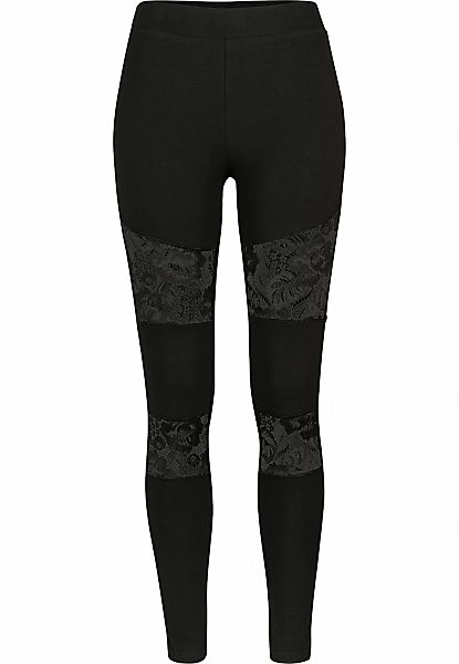 URBAN CLASSICS Leggings "Urban Classics Damen Ladies Laces Inset Leggings" günstig online kaufen