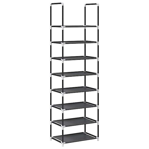 vidaXL Schuhregal 8-Stöckig Schwarz 44x28x145 cm Vliesstoff 4100619 günstig online kaufen