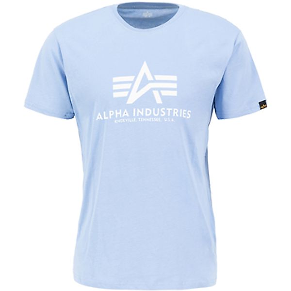 Alpha Industries  T-Shirt Basic T-Shirt - light blue günstig online kaufen