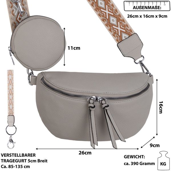 EAAKIE Gürteltasche Bauchtasche Umhängetasche Crossbody-Bag Kunstleder günstig online kaufen