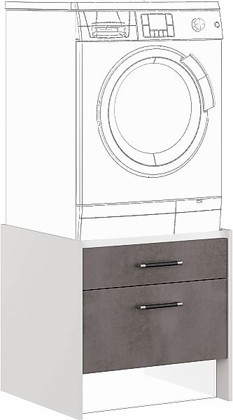 IMPULS KÜCHEN Waschmaschinenumbauschrank ""Prag", Breite/Höhe: 64/61,5 cm, günstig online kaufen