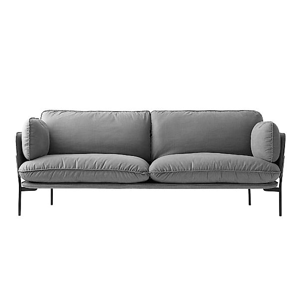&Tradition - Cloud LN3.2 Sofa 3-Sitzer - grau/Stoff Hot madison 724/BxHxT 2 günstig online kaufen