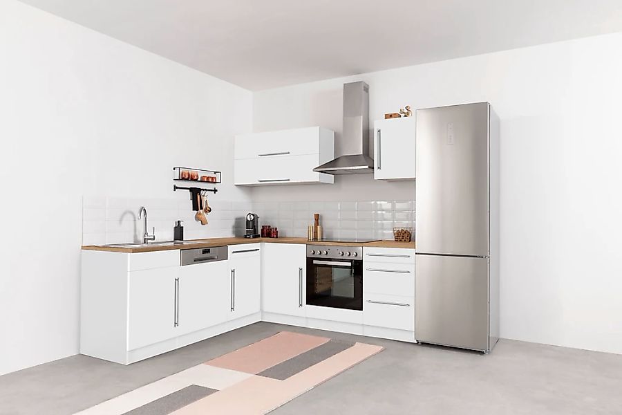 KOCHSTATION Winkelküche "KS-Samos" Stellbreite 220x220 cm, wahlweise mit E- günstig online kaufen