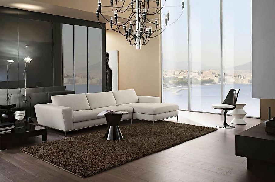 JVmoebel Ecksofa Textil Luxus Ecksofa L-form Polster Modern Weiß Sitz Möbel günstig online kaufen