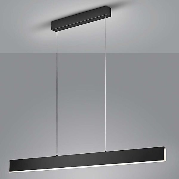 LED Pendelleuchte Nex in Schwarz-matt und Transparent-satiniert 40W 4000lm günstig online kaufen