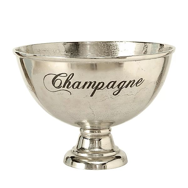 home24 Boltze Champagnerkühler Woiv Aluminium Ø 47 cm Silber günstig online kaufen