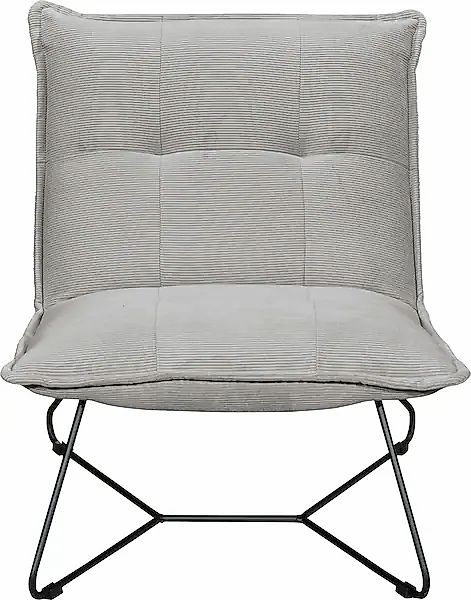 ED EXCITING DESIGN Sessel »Vico« mit Design-Gestell aus schwarzem Metall, i günstig online kaufen