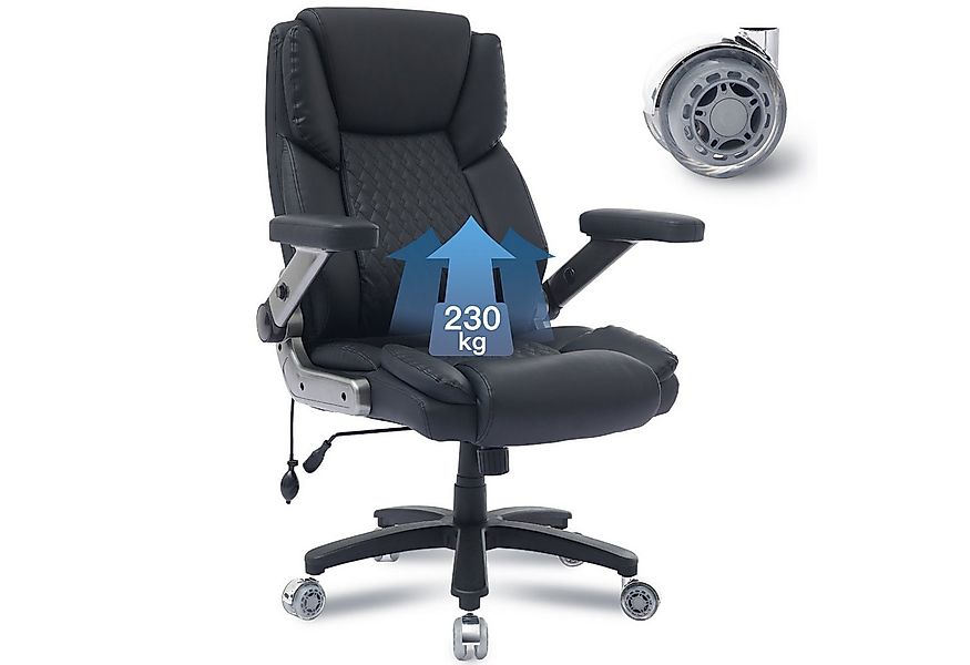 SeedWave Bürostuhl Drehbar Chefsessel 230kg in XXL-Größe mit Aufblasbarer L günstig online kaufen