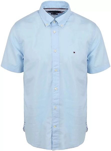 Tommy Hilfiger Short Sleeve Hemd Flex Hellblau - Größe 3XL günstig online kaufen