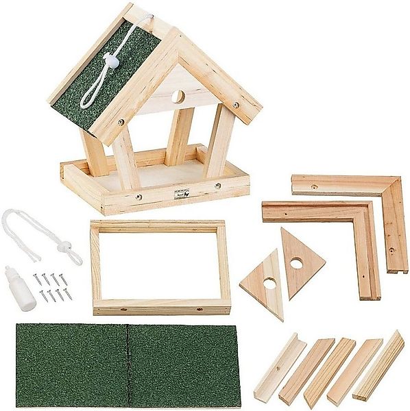 Royal Gardineer Vogelhaus Bausatz für Vogel-Futterhaus Echtholz zum Aufhäng günstig online kaufen