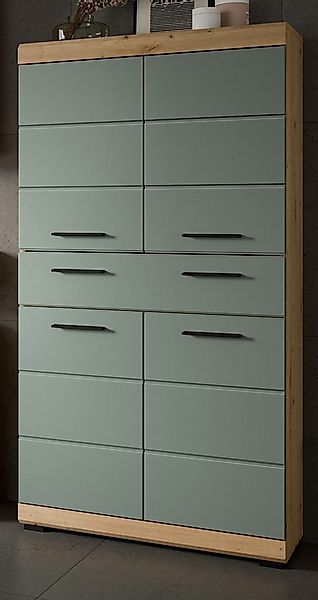 Inn.Furn Midischrank Shawn (Badschrank in Salbei und Artisan Eiche, 4-türig günstig online kaufen