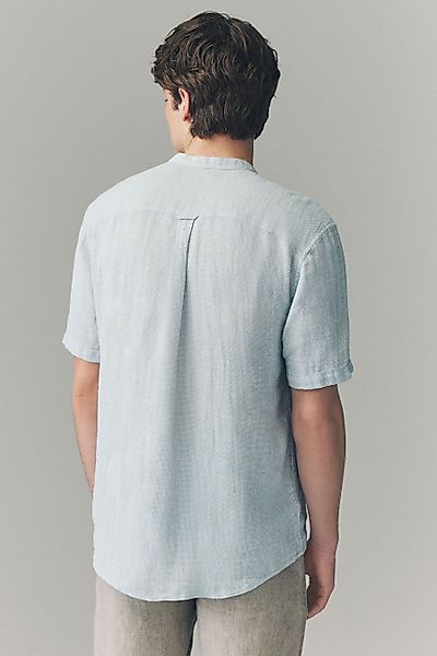 Next Kurzarmhemd Kurzarmhemd mit Stehkragen Baumwolle günstig online kaufen