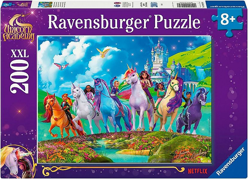 Ravensburger Puzzle Unicorn Academy, Die Magie der Unicorn Academy, 200 Puz günstig online kaufen