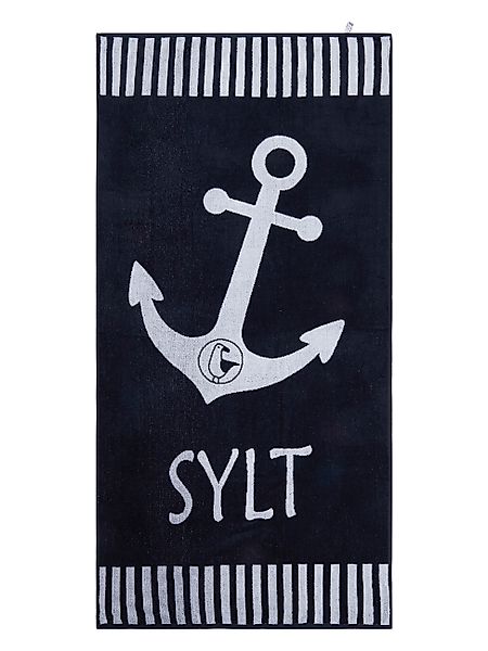 Schietwetter Strandtuch Unisex Strandhandtuch "Sylt" 180x88cm, günstig online kaufen