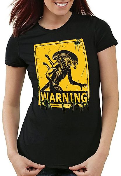 style3 T-Shirt Alien Warning xenomorph ridley scott predator film alien günstig online kaufen