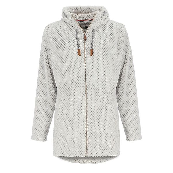 modAS Strickfleecejacke Damen Fleecemantel in lockerer günstig online kaufen