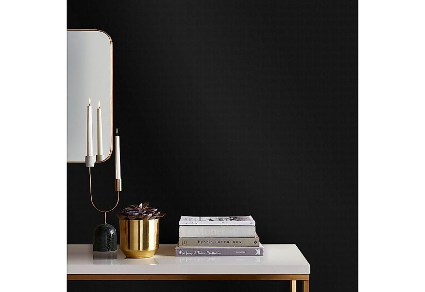 WOW Vliestapete Pumice Uni, geprägt, uni, (1 St), Schwarz - 1005x52 cm günstig online kaufen