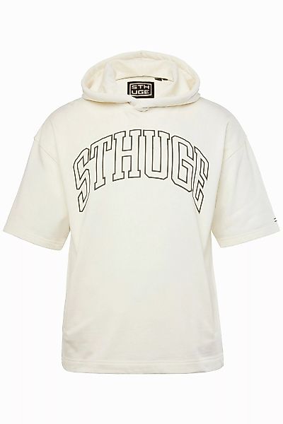 STHUGE Sweatshirt STHUGE Hoodie Halbarm Brustprint günstig online kaufen