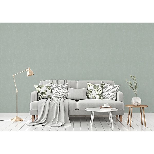 A.S. Création Tapete Uni Blau und Mintgrün 53 cm x 10,05 m AS-393394 günstig online kaufen