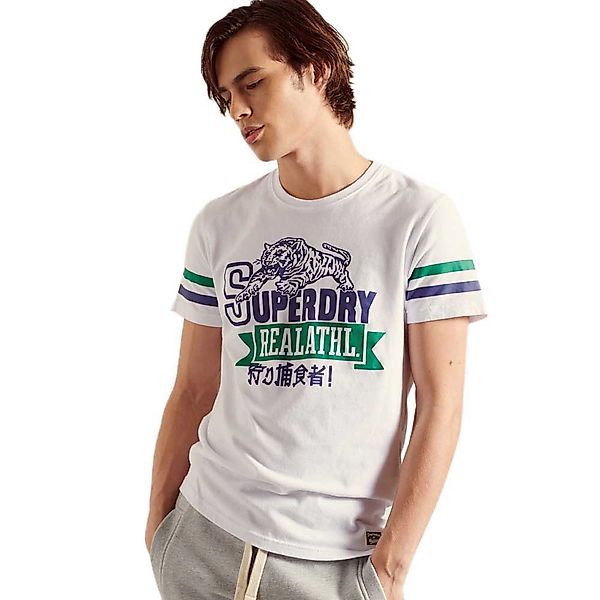 Superdry Bonded Varsity 220 Kurzärmeliges T-shirt XL Optic günstig online kaufen