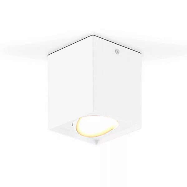 EVN Kardanus LED-Deckenleuchte, 9x9cm, weiß günstig online kaufen