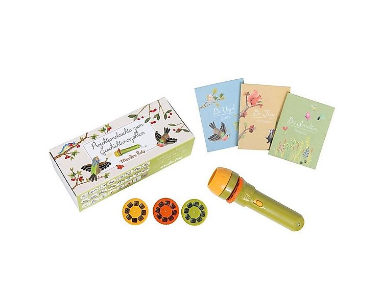 Moulin Roty Projektionslampe Projektionsleuchte Taschenlampe mit Geschichte günstig online kaufen