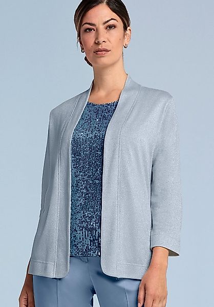 bianca Shirtjacke NIKA aus leicht schimmerndem Feinstrick mit Lurexanteil günstig online kaufen