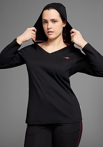 KangaROOS Kapuzenshirt Langarm, po-bedeckend, V-Ausschnitt, aus günstig online kaufen