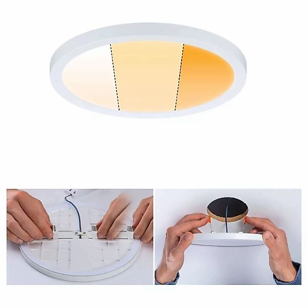 LED Deckenleuchte Areo Varifit in Weiß-matt 13W 1200lm IP44 dim to warm 175 günstig online kaufen