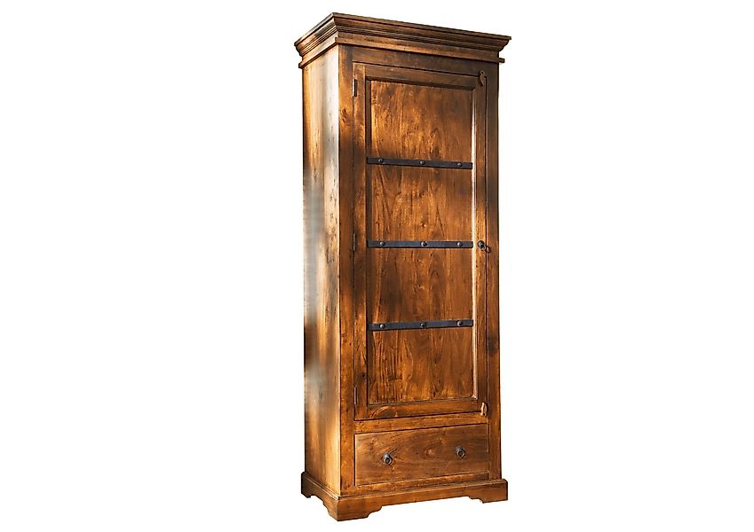 Massivmoebel24 Dreh-/Schwebetürenschrank #0900 (Schrank Akazie 80x40x193 günstig online kaufen