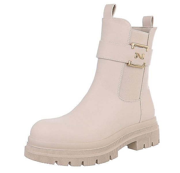 Ital-Design Moderne Damen-Stiefelette mit Schnalle für Alltag und Freizeit günstig online kaufen