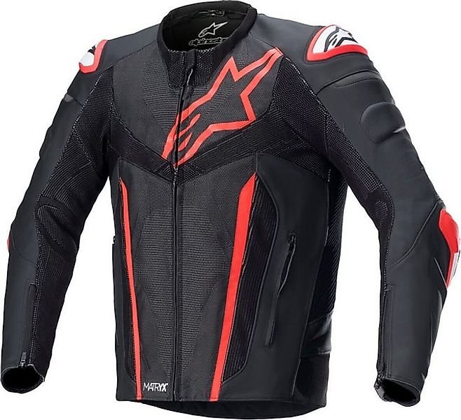 Alpinestars Motorradjacke Fusion Motorrad Lederjacke Atmungsaktiv abriebfes günstig online kaufen