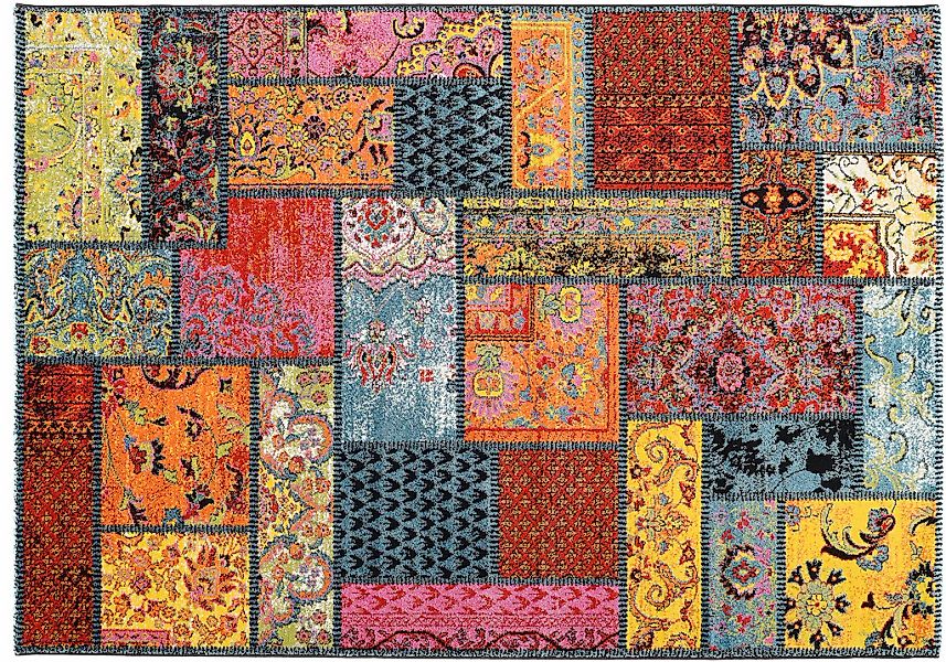 Kurzflorteppich  Pardis Patch ¦ mehrfarbig ¦ Synthetische Fasern ¦ Maße (cm günstig online kaufen