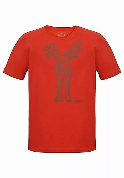 Elkline T-Shirt Rudolf Retro Elch Brust und Rücken Print günstig online kaufen