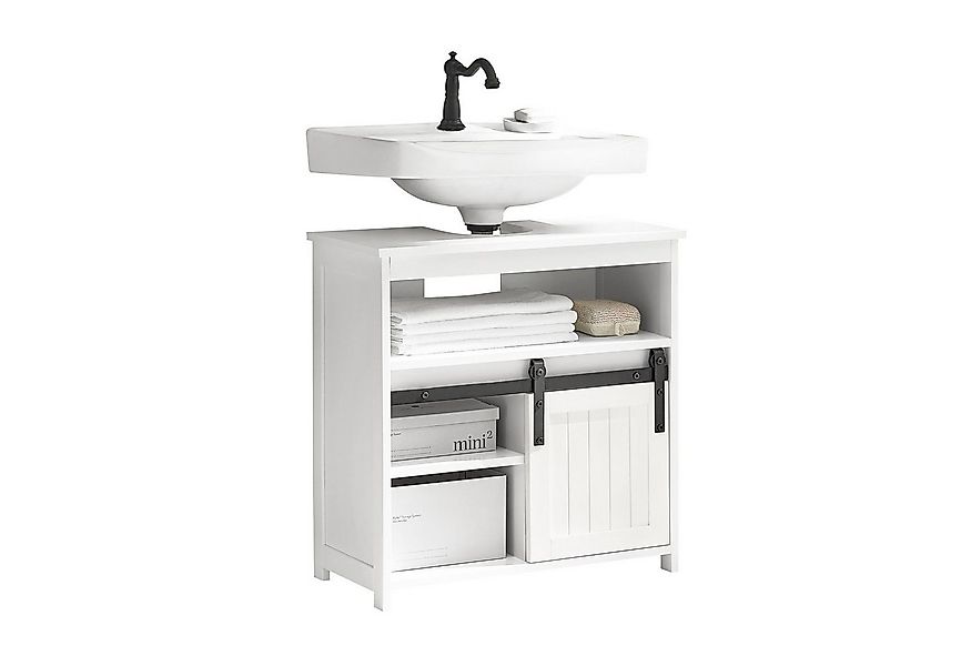 SoBuy Waschbeckenunterschrank BZR61 mit Schiebetür Badschrank Waschtisch Un günstig online kaufen