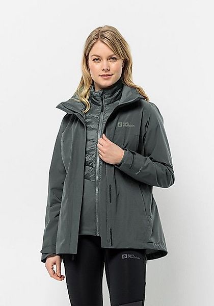 Jack Wolfskin Doppeljacke Luntal 3in1 Jkt W slate green - Jack Wolfskin günstig online kaufen