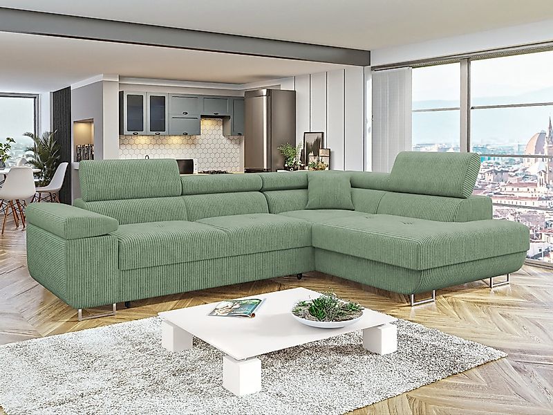 MIRJAN24 Ecksofa Torezio Cord, mit Bettkasten günstig online kaufen