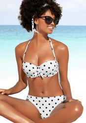 LASCANA Bügel-Bandeau-Bikini-Top Powder, aus Piqué-Strukturware günstig online kaufen