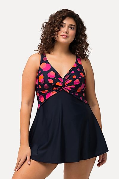 Ulla Popken Badekleid Badekleid Punkte Zierknoten günstig online kaufen