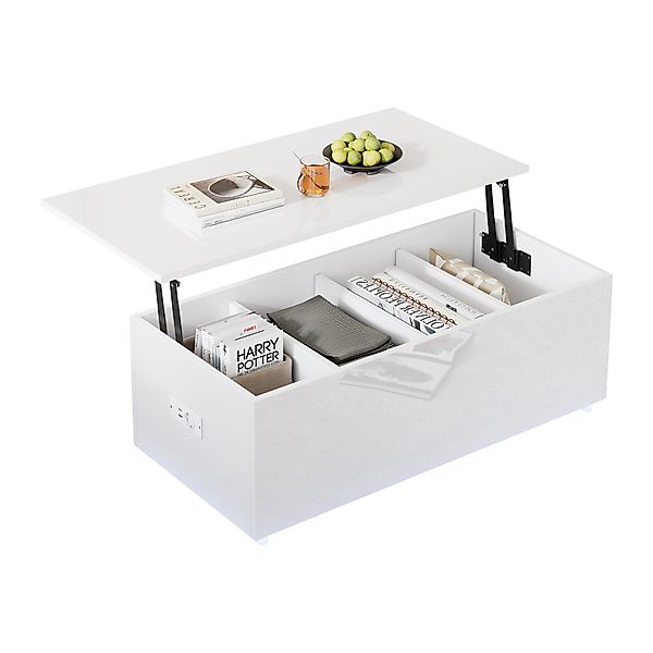 HAUSS SPOLE Couchtisch Hochglanz-Couchtisch mit LED-Beleuchtung, günstig online kaufen