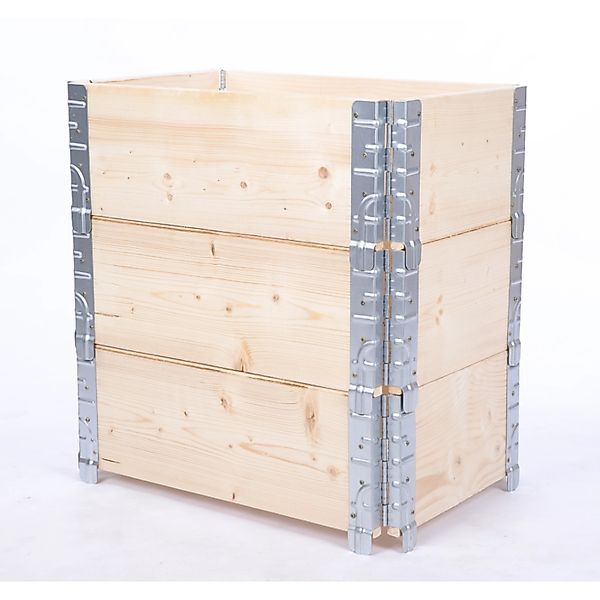 PROREGAL Hochbeetkisten GrowBox HxBxT 60x60x40cm 3 Ebenen Holz Natur günstig online kaufen