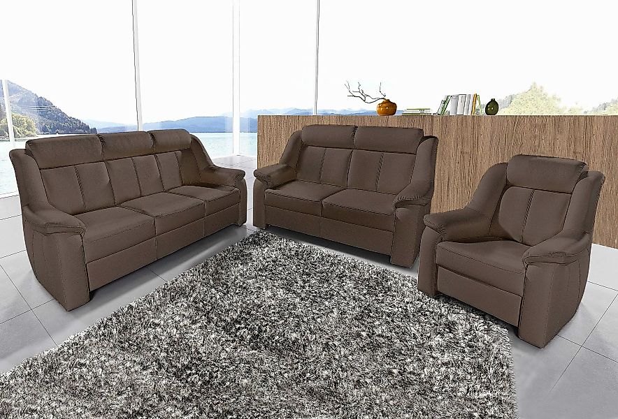 sit&more Polstergarnitur "Basel", Set, bestehend aus 3-Sitzer + 2-Sitzer + günstig online kaufen