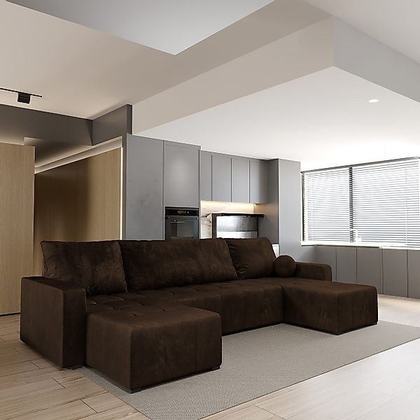 Masseno Ecksofa TOLARI mit Schlaffunktion U-Form, günstig online kaufen