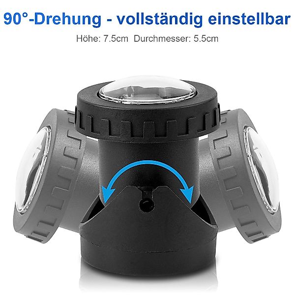Jibenhome Gartenstrahler RGB Teichbeleuchtung, Unterwasser Teichlicht günstig online kaufen